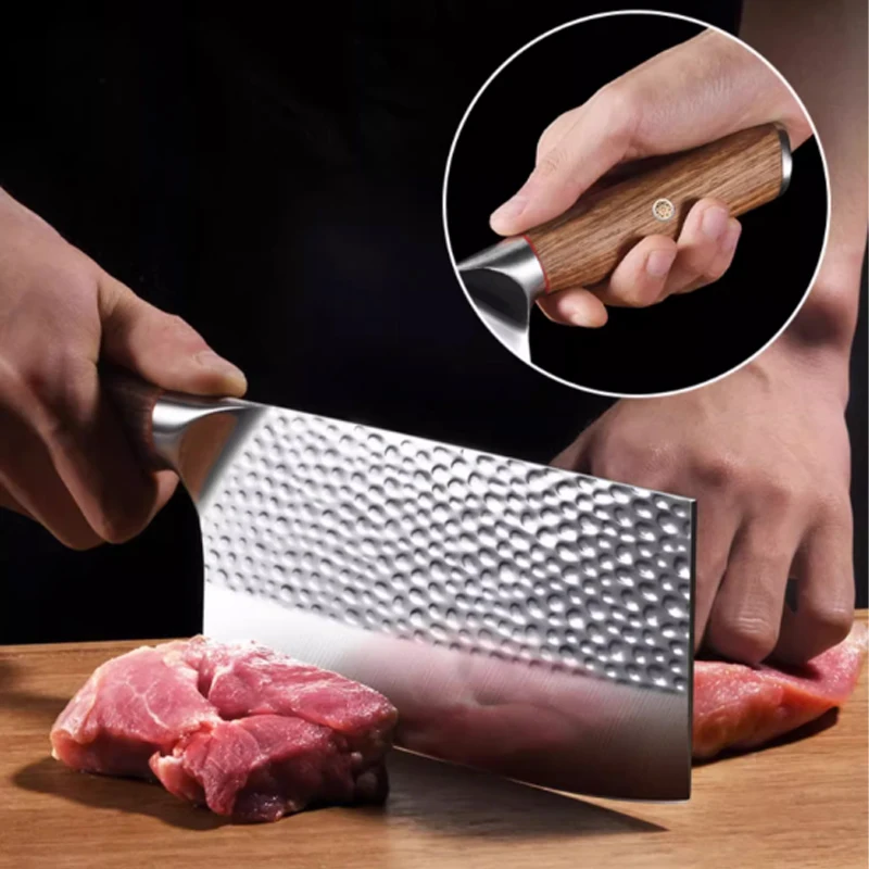 High grade forging cutter - New home cutting knife - Kitchen knife Stainless steel slicing knife - chef\'s hammer slicing knife