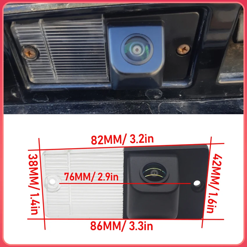 1080P Rear View Camera For KIA Naza Sorento BL 2003 2004 2005 2006 2007 2008 CCD Full HD Night Vision Car Reverse Parking Camera