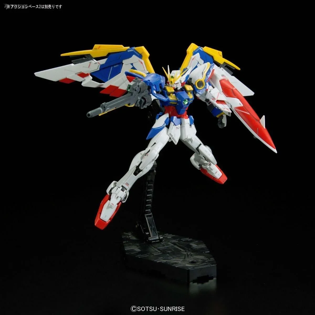 Bandai Genuine Gundam Model Kit RG 1/144 WING GUNDAM EW Anime Action Figure Assembly Model Gifts Toys