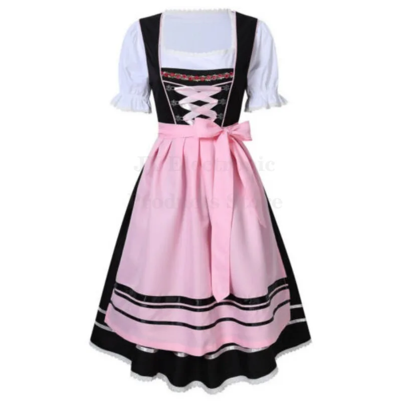 Dirndl Dress German Oktoberfest Bavarian Beer Wench Costume Maid Festival Party