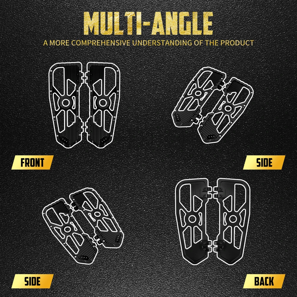 Motorcycle Driver Floorboards Passenger Footpegs Brake Arm Kit Heel Toe Shifter Lever Mount Bracket Set For Harley Touring 08-25