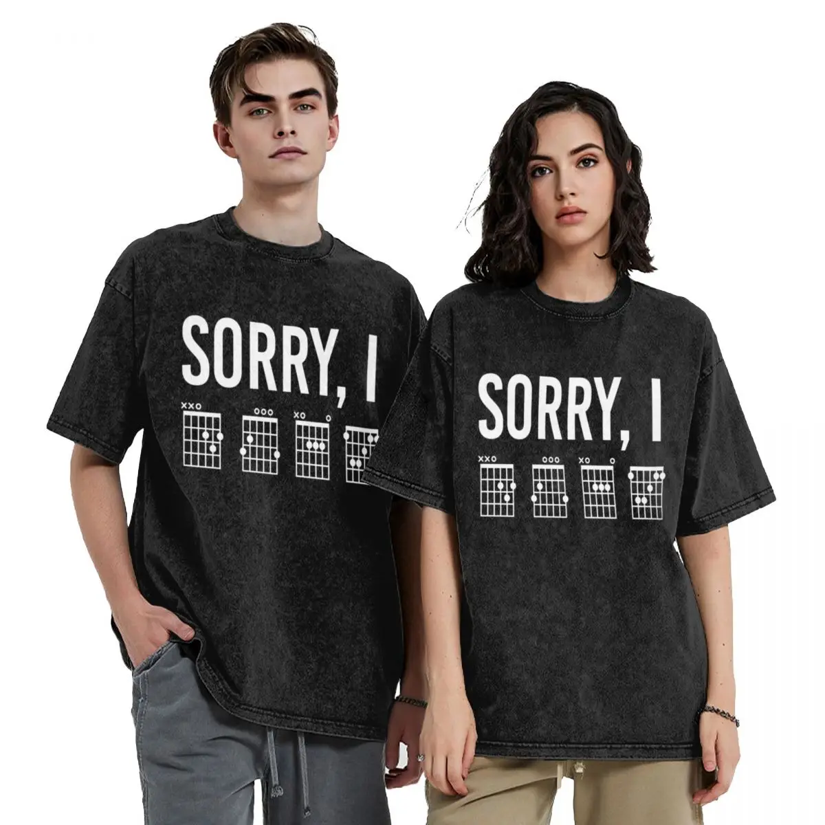 Sorry I DGAF Funny guitar chords hidden message Funny guitar music gifts T-Shirt cotton graphic tees blanks mens clothes