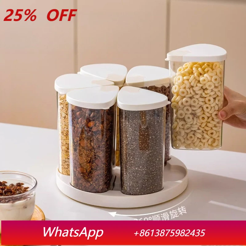 

LMM Whole Grain Storage Box Rotating Rice Bucket Household Moisture-proof Storage Tank Sealed Bucket