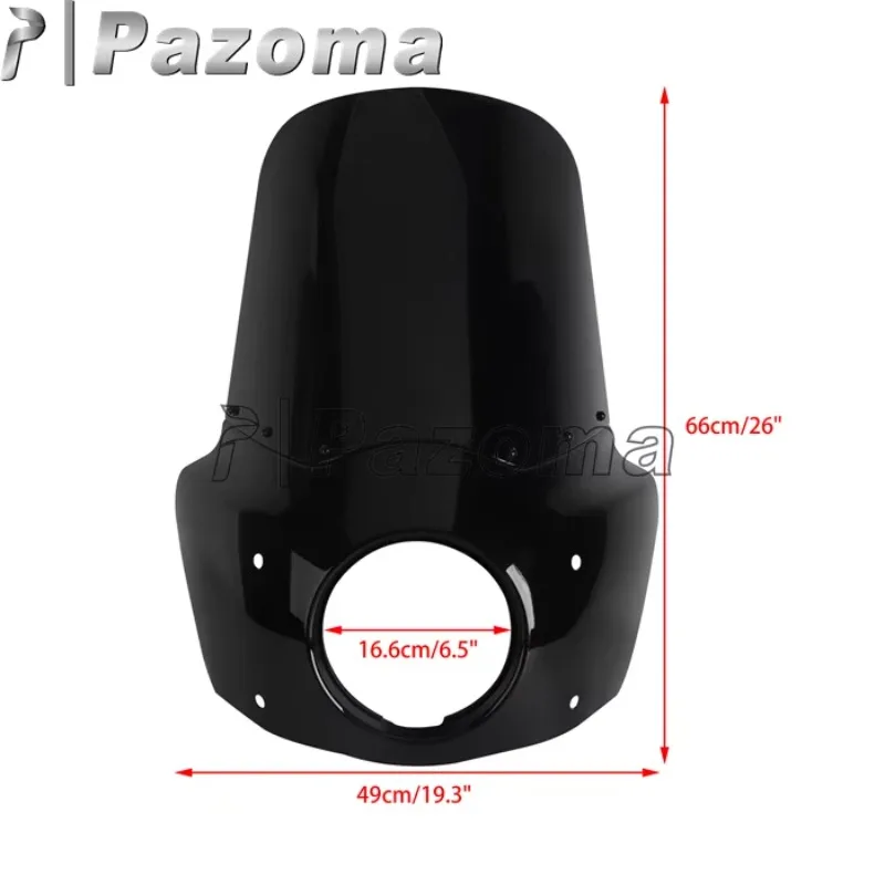 ABS Motorcycle Fairing With Baja Designs LP6 LED Lighting Bracket Kit For Harley Softail Fat Bob 114 FXFB FXFBS 2018-2024 view 5