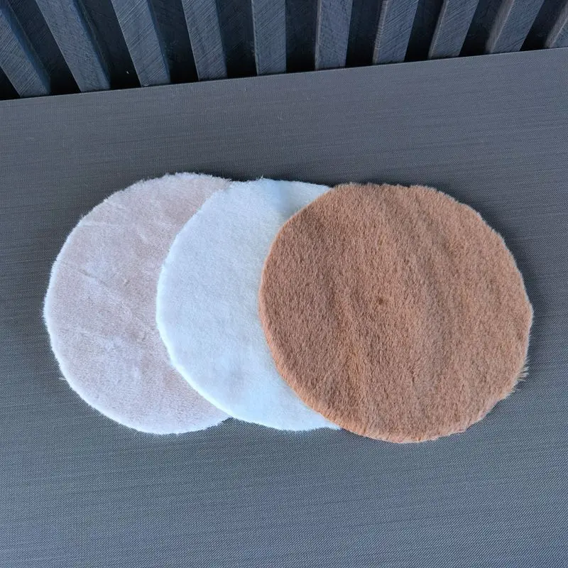 5 قطع 1:12 سجادة قطيفة مصغرة - إكسسوارات بيت الدمى ذاتية الصنع أثاث واقعي ديكور صور دعامة للعب التظاهري #2