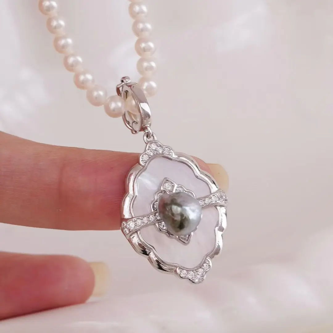 

Оптовая продажа, подвесные крепления из стерлингового серебра 925 пробы, базовые фурнитуры, крепления, фурнитура для ювелирных изделий для жемчуга 6-7 мм, 3 шт./лот