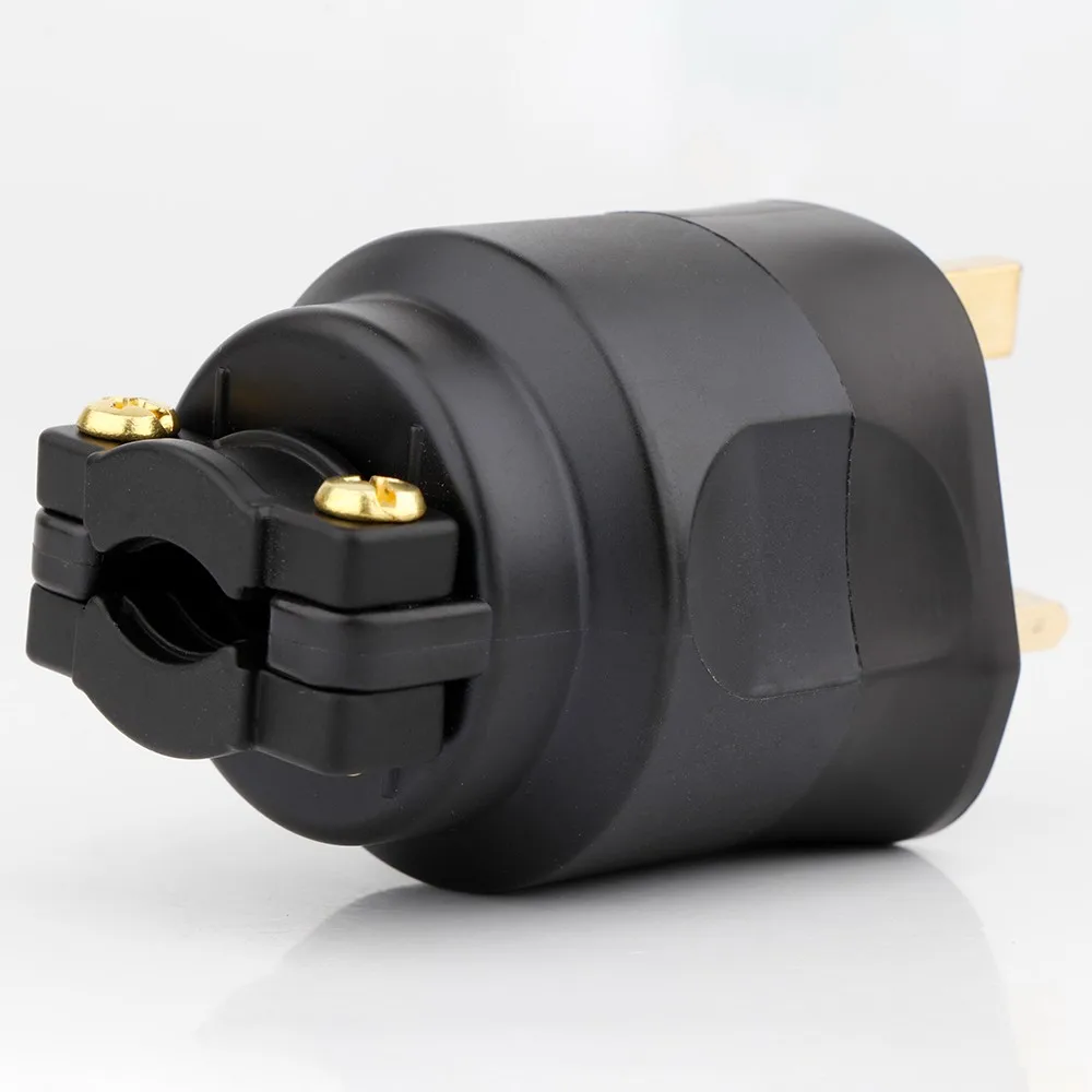 UK 3-Pin UK AC-Netzstecker Männlich Wiederanschließbarer Sicherungsanschluss Verlängerungskabel Adapter HiFi Audio-Adapter I – Detail 7