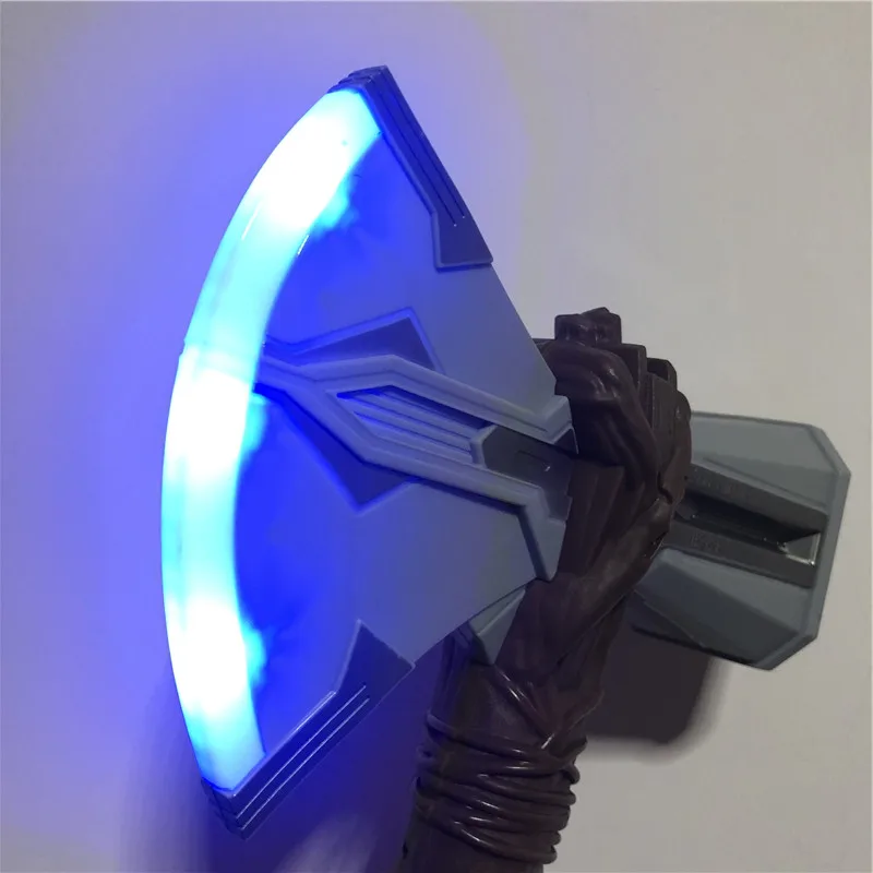 Kid Stormbreaker Lighting Sound Ver. Thor's Hammer Cosplay Thor Axe Prop Weapon Avengers Superhero Cos Axe PU Prop Model Toy