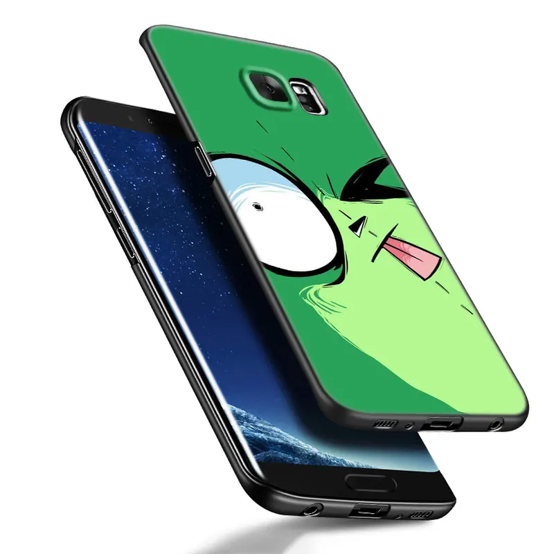 Cartoon Invader Zim Black Silicone Phone Case For Samsung Galaxy S20 S23 FE S21 S22 S24 Ultra S10 Lite S8 S9 Plus S7 Edge