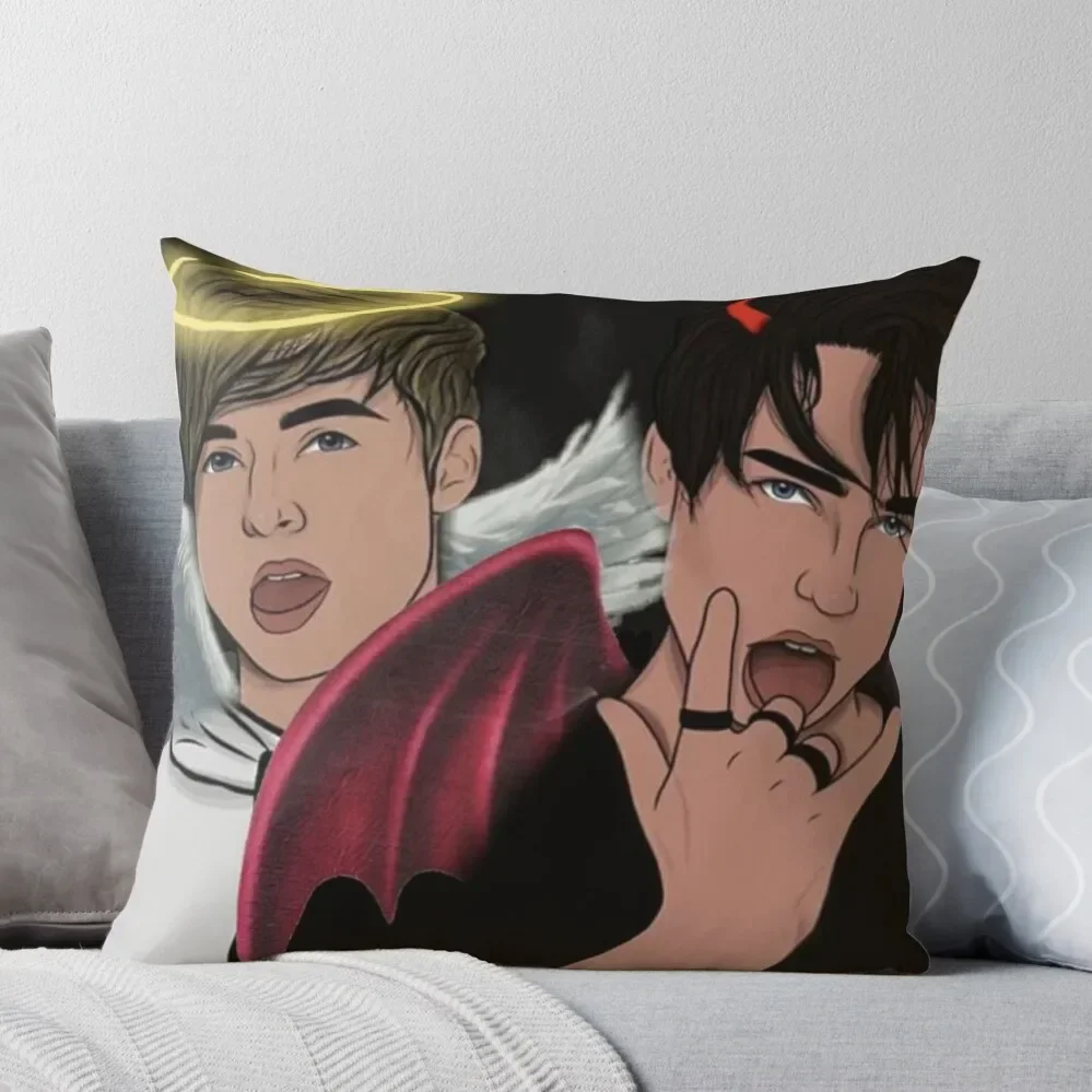 Sam And Colby Throw Pillow anime girl Ornamental Pillow Luxury Cushion Cover Christmas Cushion For Home Pillow