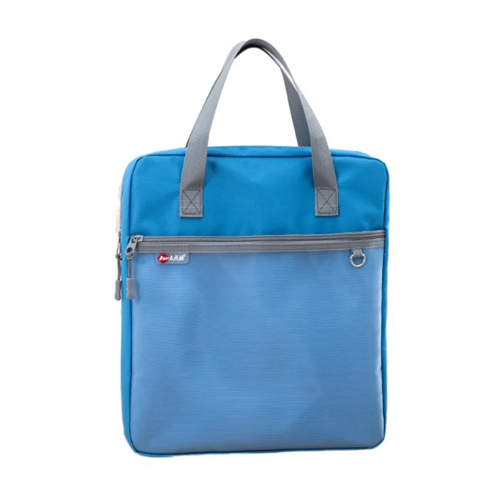 

Portable Book Storage Bag Waterproof Large Capacity A4 File Organizer with Handle Dustproof Art Storage Bag for Students