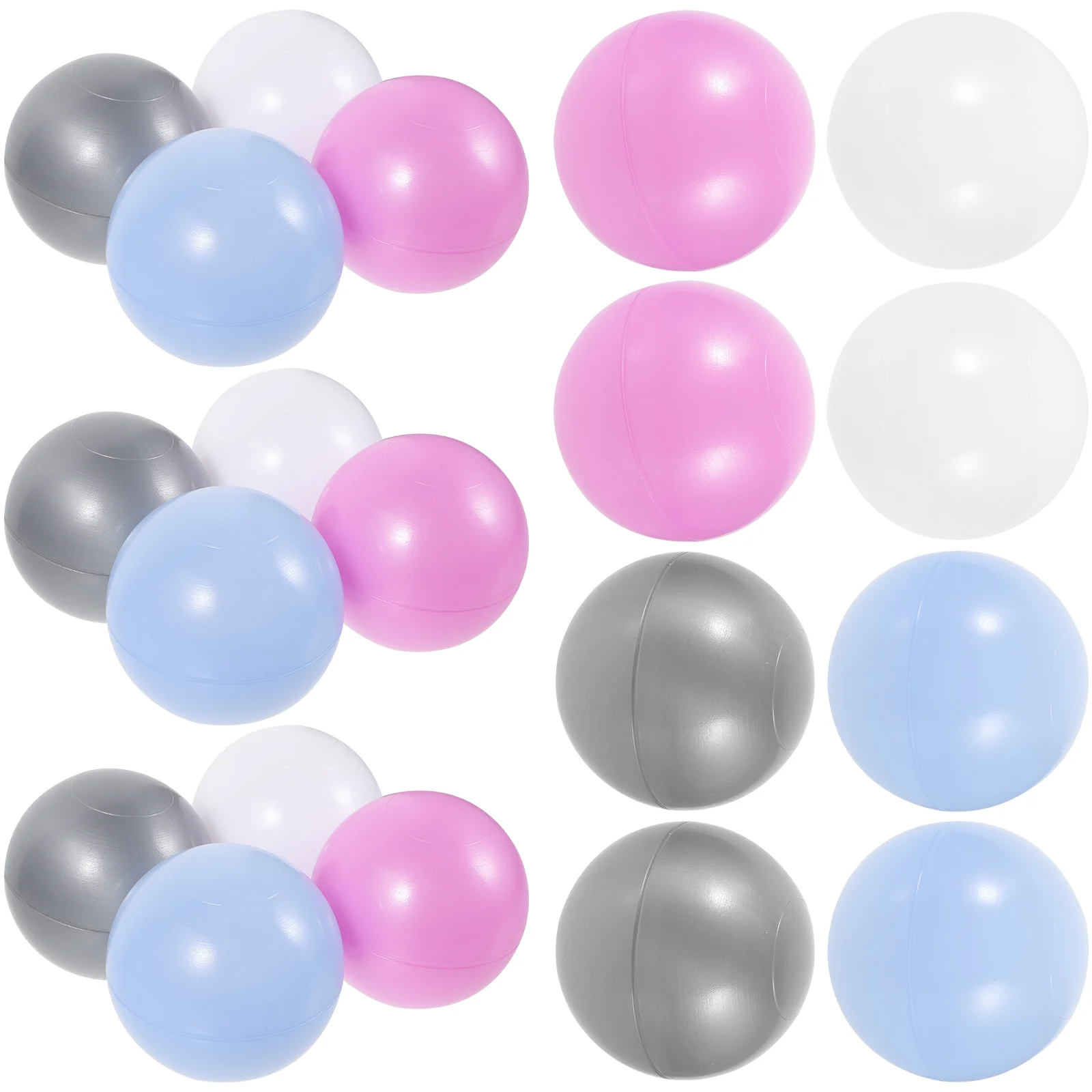 Boules ondulées colorées de qualité alimentaire, 50 pièces, pour fosses décoratives en plastique, jouets d'extérieur pour enfants