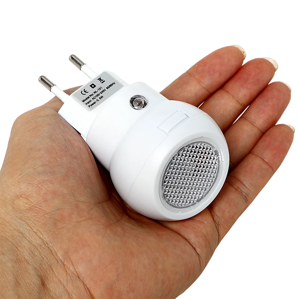 ITimo Light Sensor Convenience 360 Manual Rotation Atmosphere EU Plug Night Light LED Bedroom Lamp