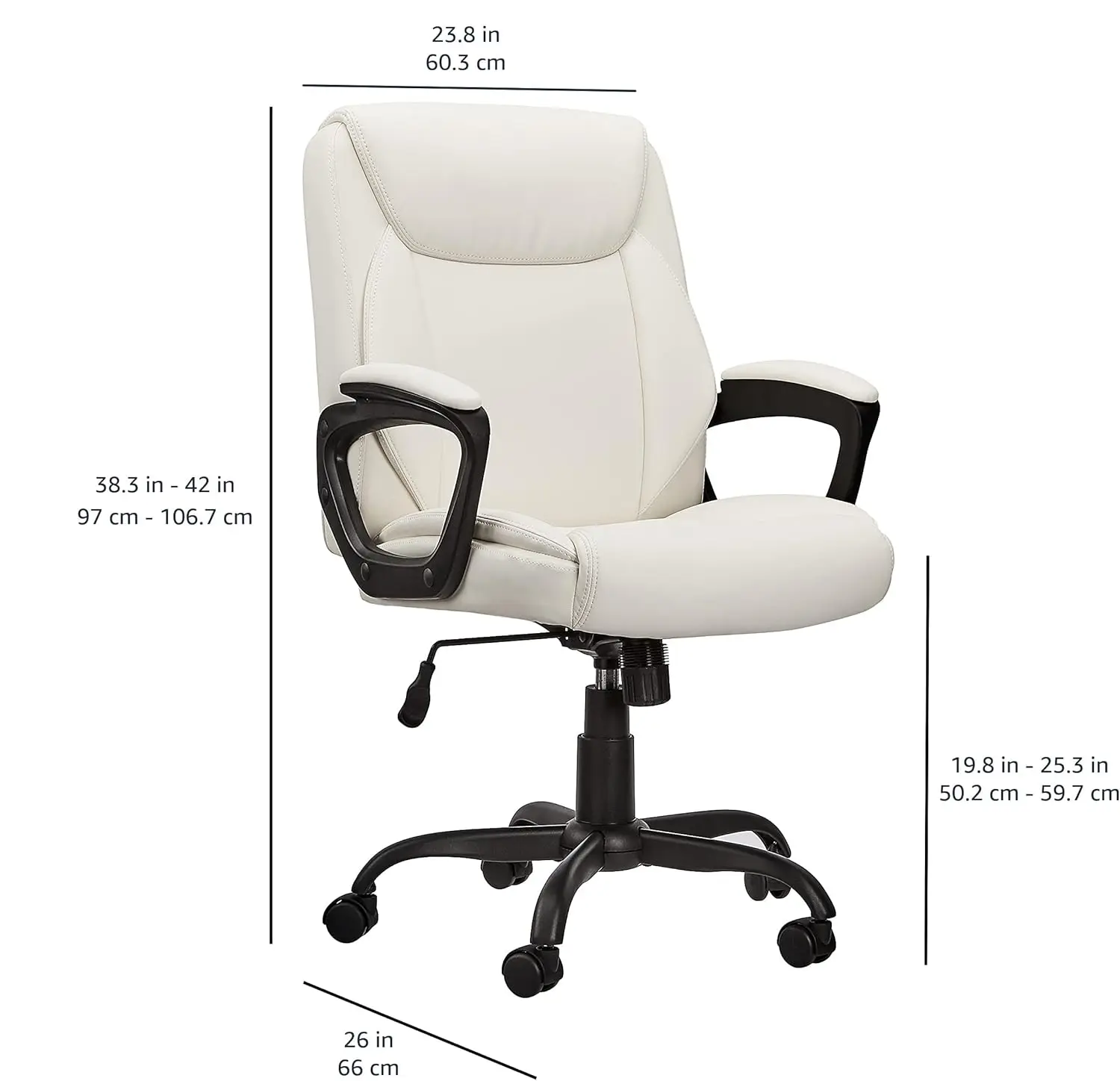 Ergonomic Office Chair, High Back Computer Desk with Lumbar Support and Adjustable Headrest, Executive Swivel for Home