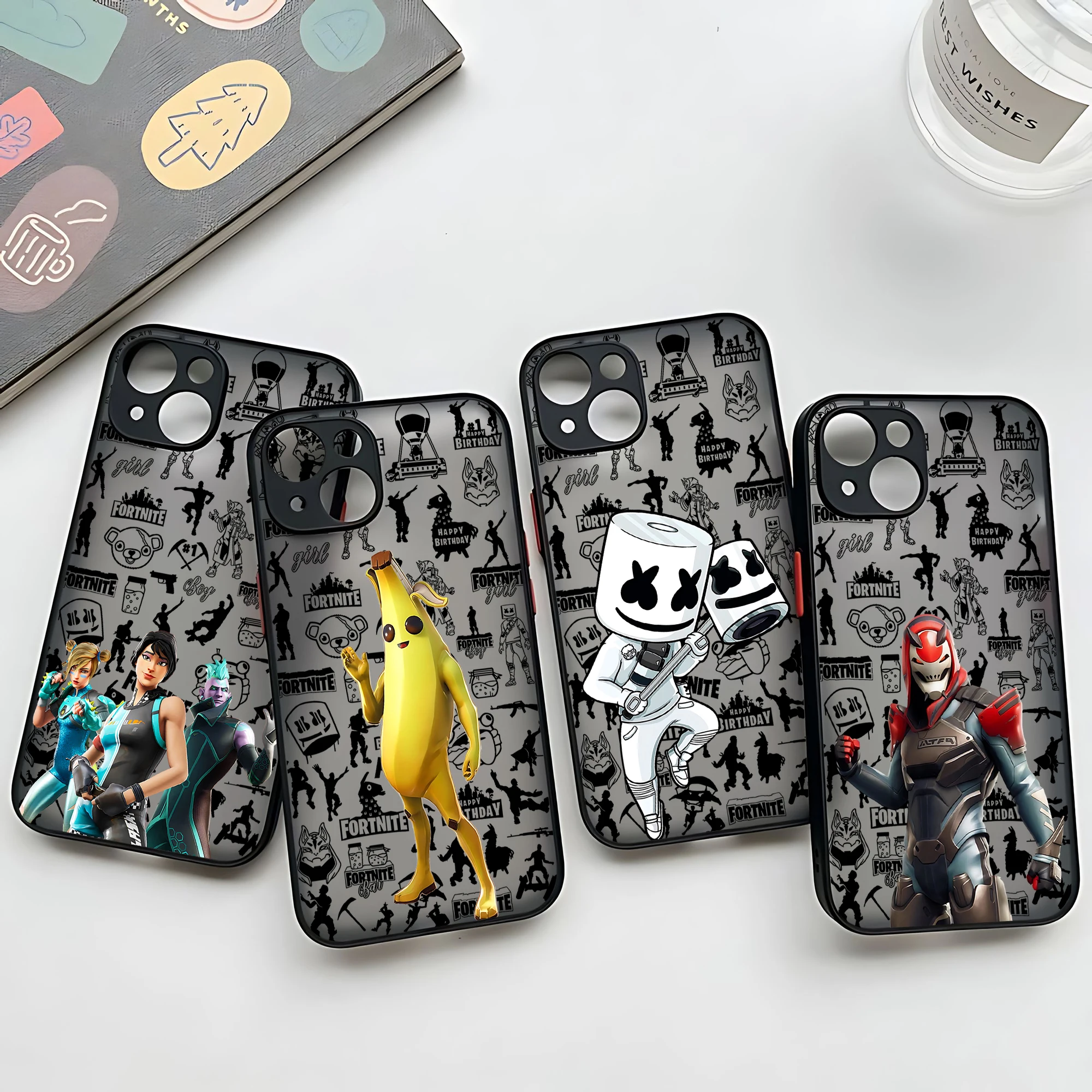 Heißes Gaming-Spiel Fortnite Handyhülle für iPhone 17e 17 16e 16 15 14 13 12 11 Mini Pro Air Max X XR XSMax Plus Matt Transparente Hülle