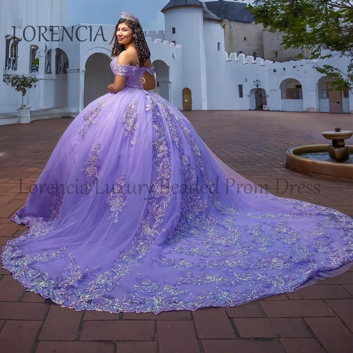 Mexican 2024 Quinceanera Dresses Sweet 15 16 Ball Gown Off The Shoulder 3D Flowers Dress Party Gowns Formal robe chic soirée