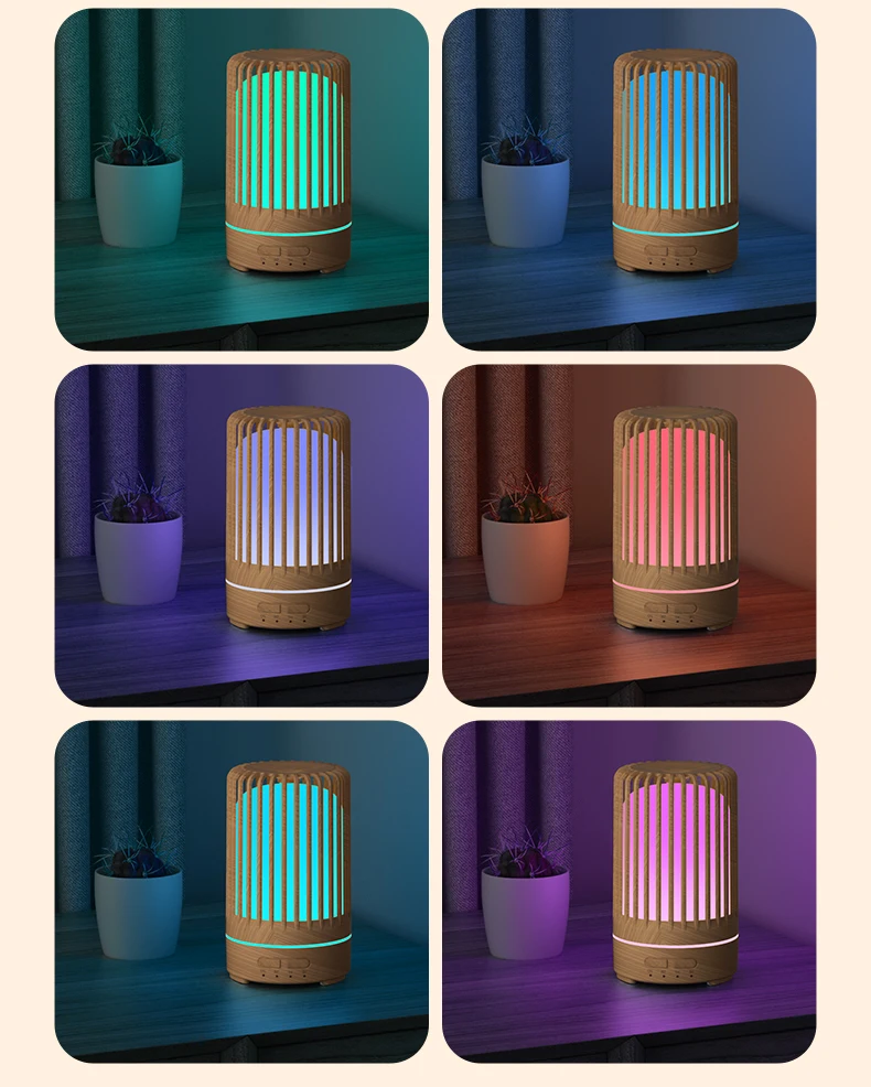 150ML Vogelkäfig-Luftbefeuchter Öl-Aromatherapie-Diffusor Ultraschall-USB-Luftbefeuchter Ätherisches Öl Diffusor mit bunten Lichtern – Detail 2
