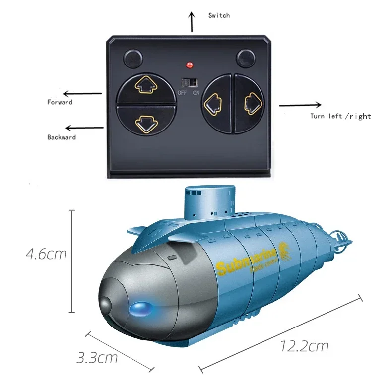 Remote Control Submarine Fish Tank Aquarium Toys for Kids Children Rc Boat Under Water Toy Boy Electric Ship Girl 6 8 Years Old