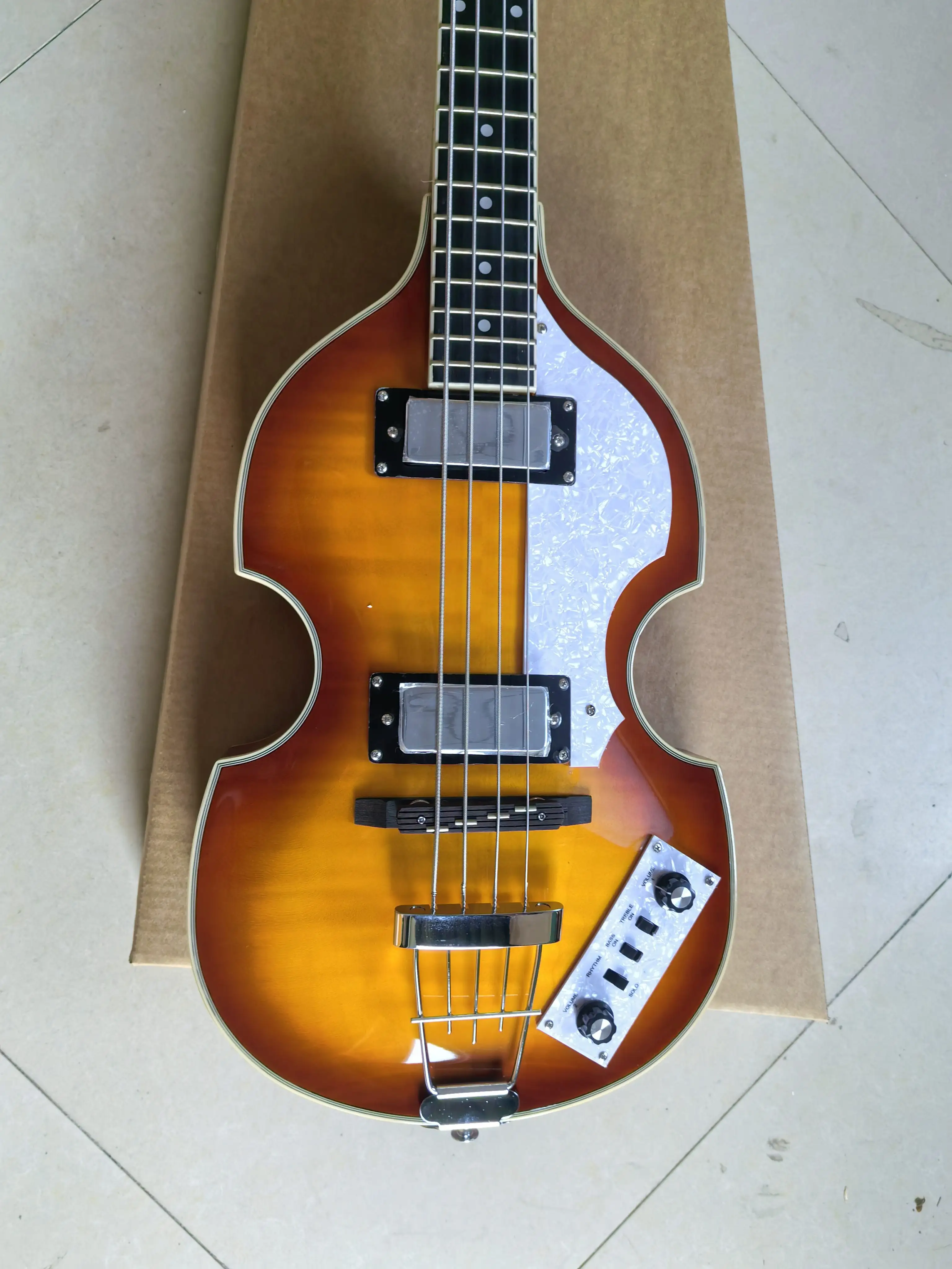 

Электрогитара бас-гитара Sunburst, 4 струны, винтажный стиль, распродажа, музыкальный инструмент