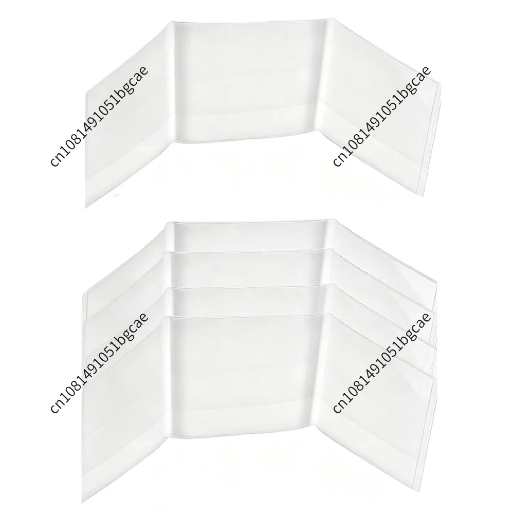 Mahjong Card Protector Cover Non-Yellowing Deformation Clear Plastic Sleeves Transparent Tri Fold Protector for Tabletop Gaming
