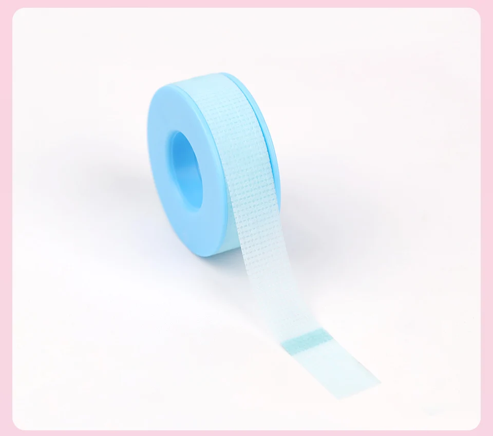 Neue Farbe Vlies Klebeband Aufkleber atmungsaktiv empfindlich beständig mikro poröse Wimpern verlängerung Silikon Gel Wimpern band Make-up-Tool – Detail 6