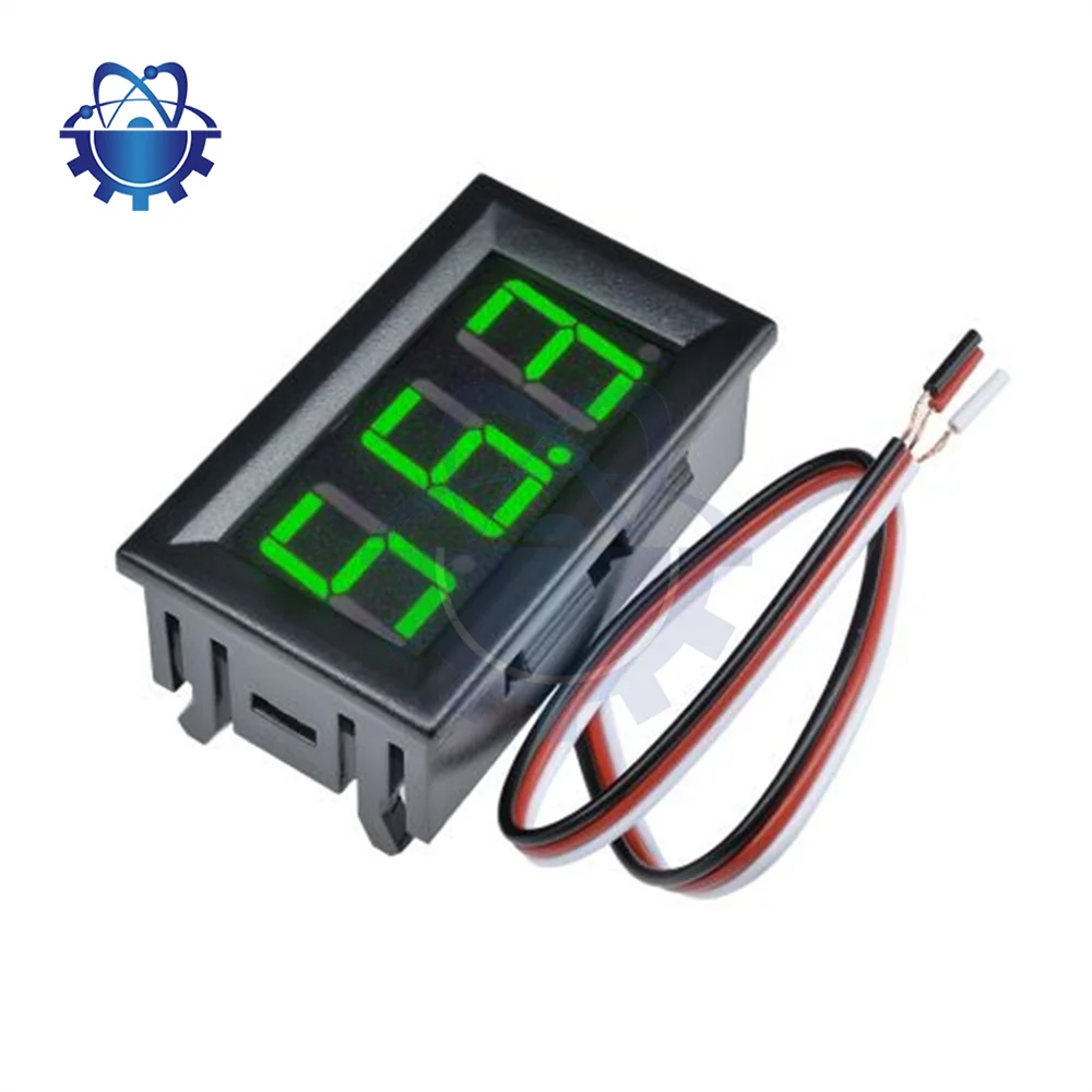 DC 0~99.9V 0.56 inch Three-wire LED Digital Voltmeter Module With Terminal Line Voltage And Current Surface Panel Module