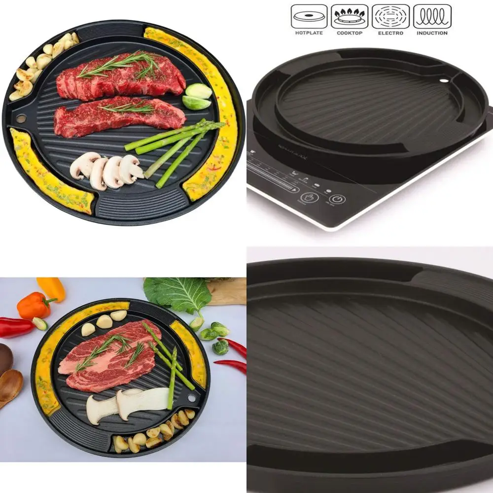 

Korean BBQ Egg Grill Pan with Uniform Heat Distribution and Easy Cleaning, Ideal for Grilling Pork Belly
