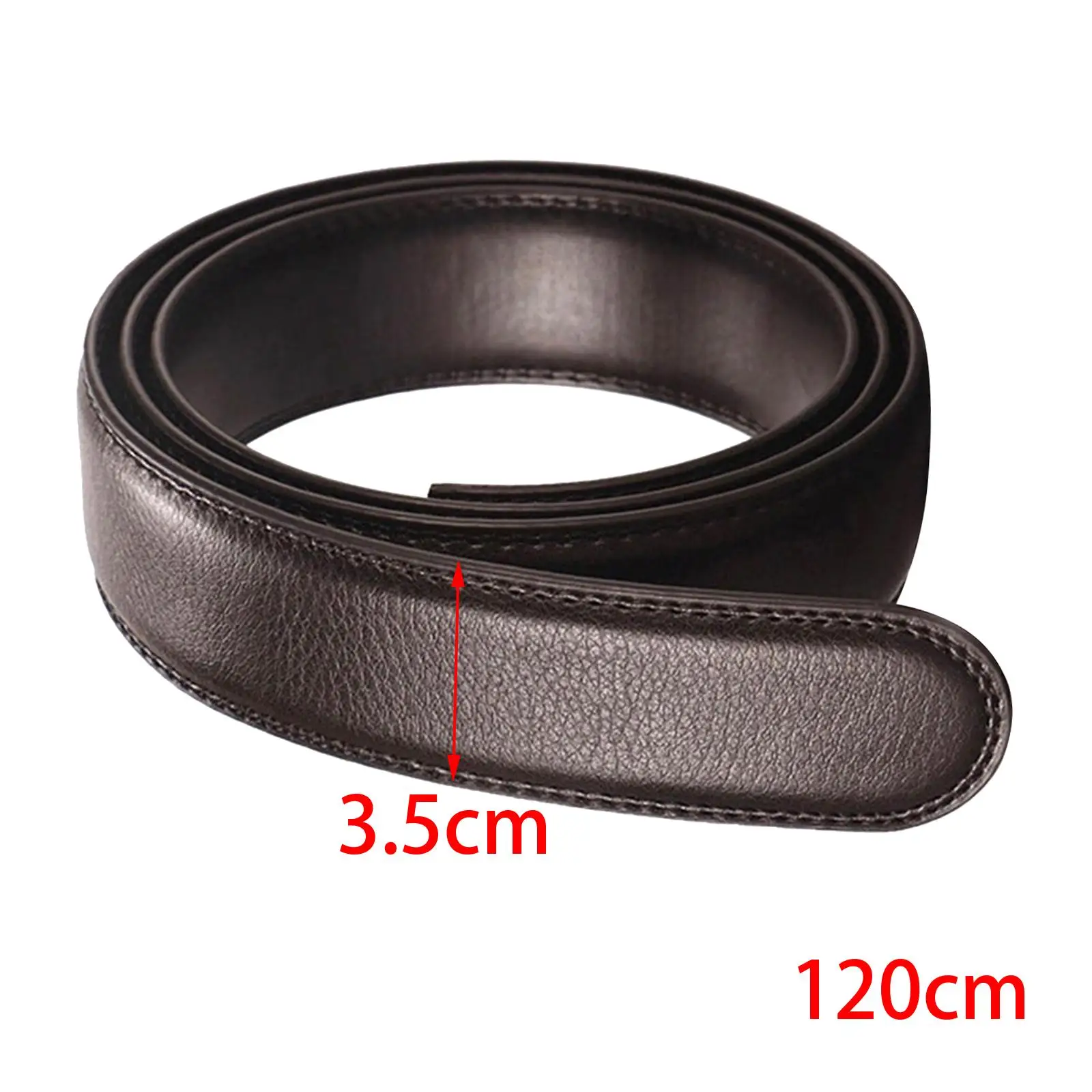 PU Leather Ratchet Belt Without Buckle Fashion with 1 3/8inch No Buckle Formal