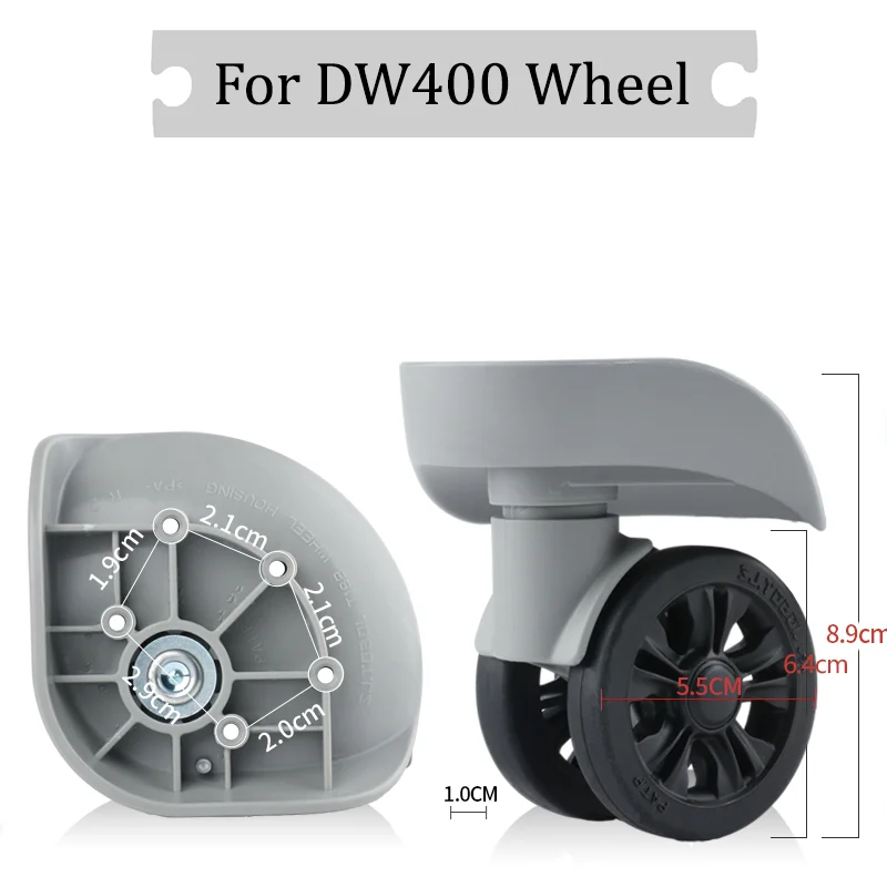 

Suitable For DW400 Luggage Wheel Sturdy Trolley Case Wheel Pulley Sliding Casters Universal Wheel Slient Wear-resistant