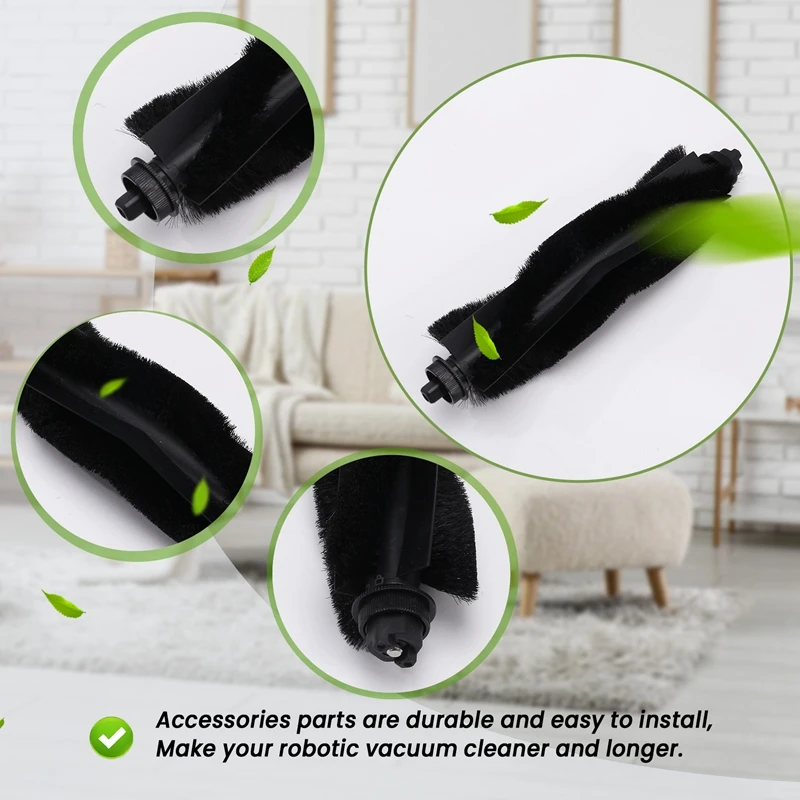 Brosse Latérale à Rouleau, Filtre Hepa, Sac à Poussière, Accessoires pour Aspirateur Robot Wald Fy Clean L50 / L50 SES / L60 / L60