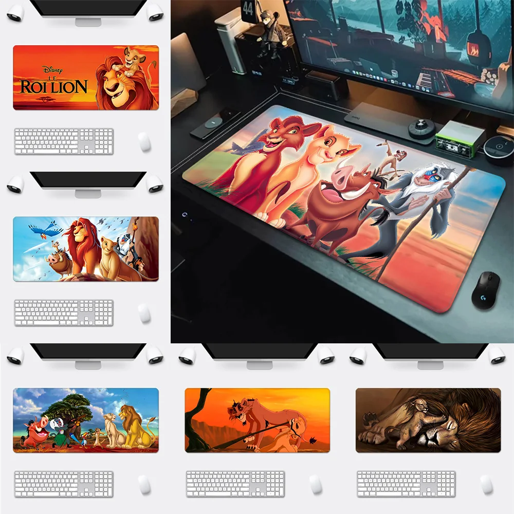 Funny Disney The Lion King Mousepad HD Printing Computer Gamers Locking Edge Non-slip Mouse Pad XXL90x40cm Keyboard PC Desk Pad