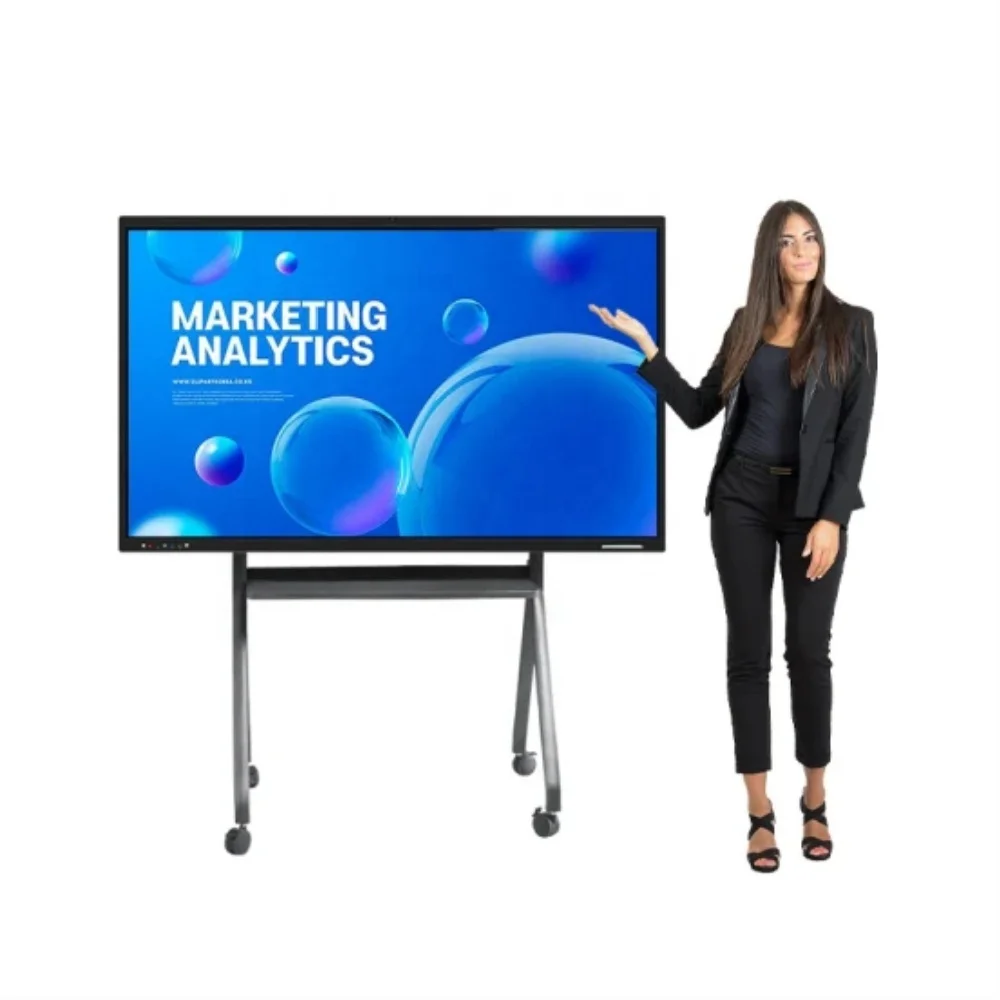 Screen IR Infrared 20 Points LCD Interactive Flat Panel Cintoe Conference Room Classroom 65'' 75'' 86'' Indoor Media Display