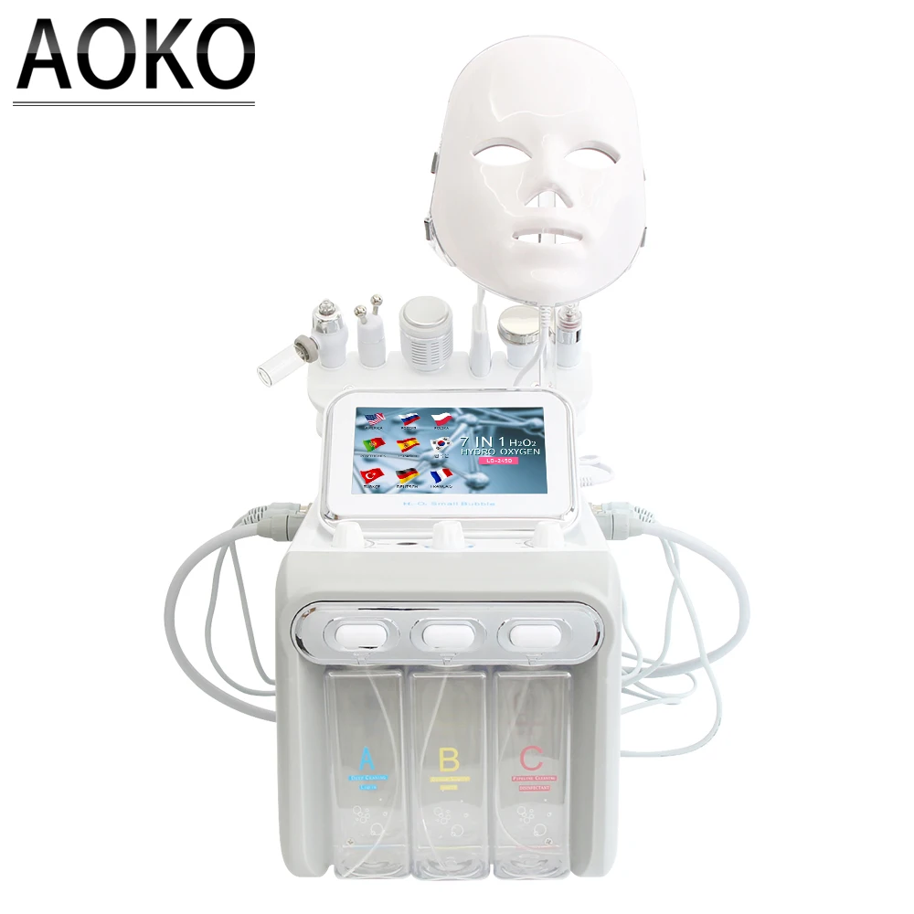 Professionl Hydro  Bio-lifting Facial Scrub Oxygen hydrogen Cleansing Lifting dermabrasion Beauty Machine SPA Salon device