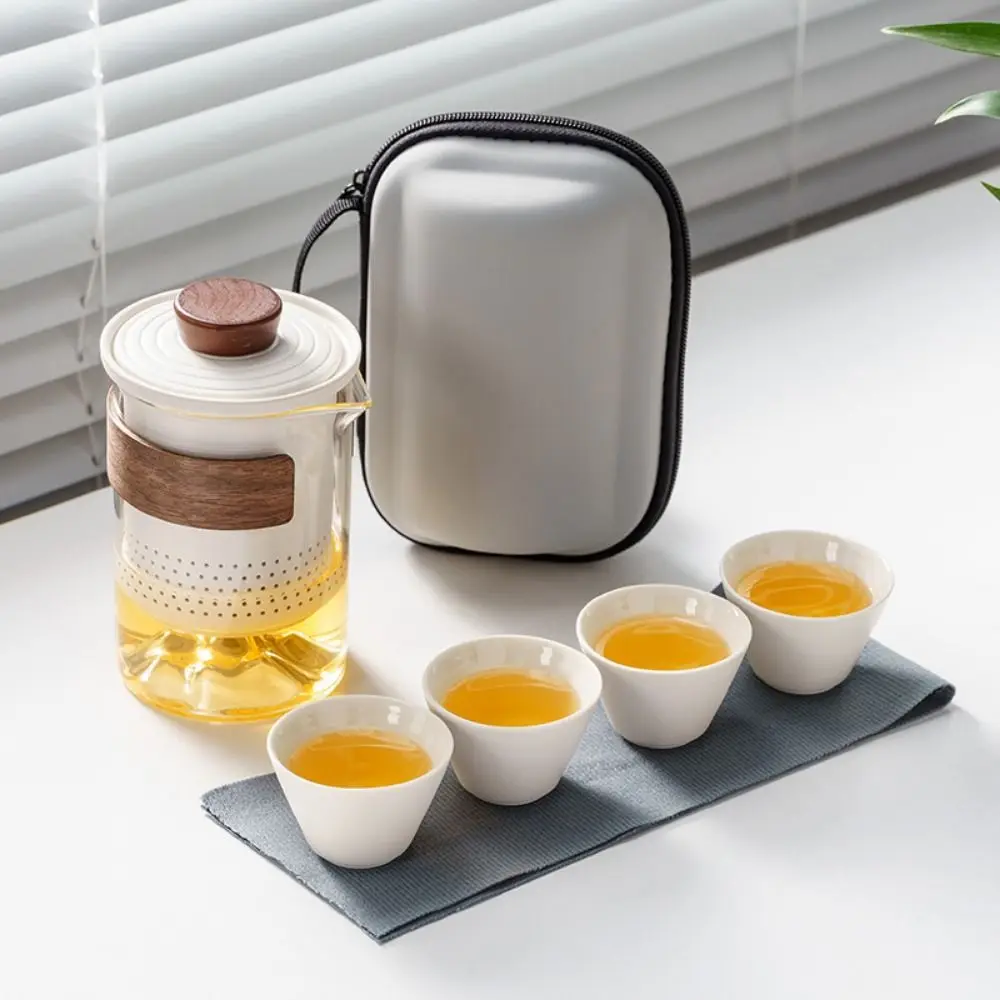 

Creative Porcelain Tea Sets Chinese Style with tea strainer Travel Ceramic Teapots Tea Maker Teapot + Cups Kung Fu Tea Set