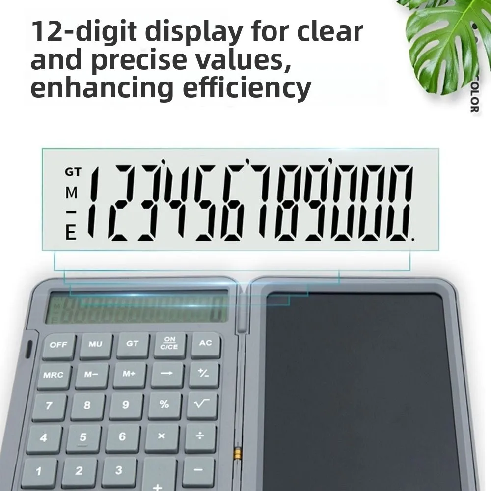 

2in1 Scientific Calculator Foldable Large Screen Display Function Calculators with Tablet Practical Rechargeable