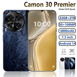 Camon 30 Premier-teléfono inteligente 5G Original, Smartphone con pantalla HD de 7,3 pulgadas, 22GB + 2TB, SIM Dual, 7000mAh, Android 14, desbloqueado, NFC