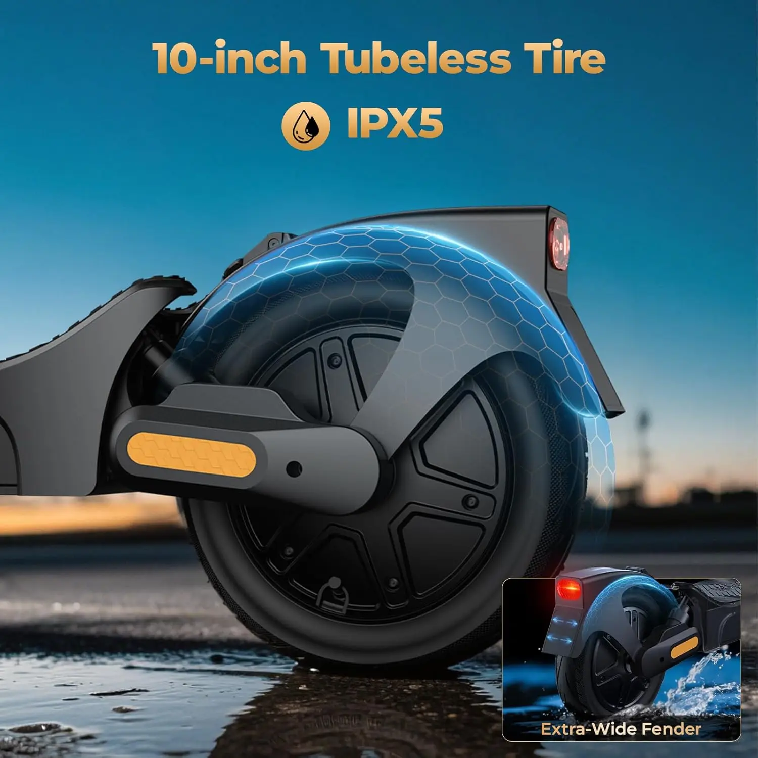 1000W Foldable Long Range E-Scooter 5