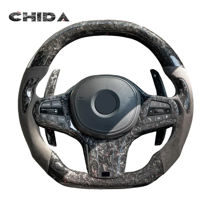 

Sport Forged Carbon G Steering Wheel for BMWs 3 5 Series F10 F30 X5 X1 X3 M2 M3 G20 G30 G29 G05 G01 G06 G12 G28 G80