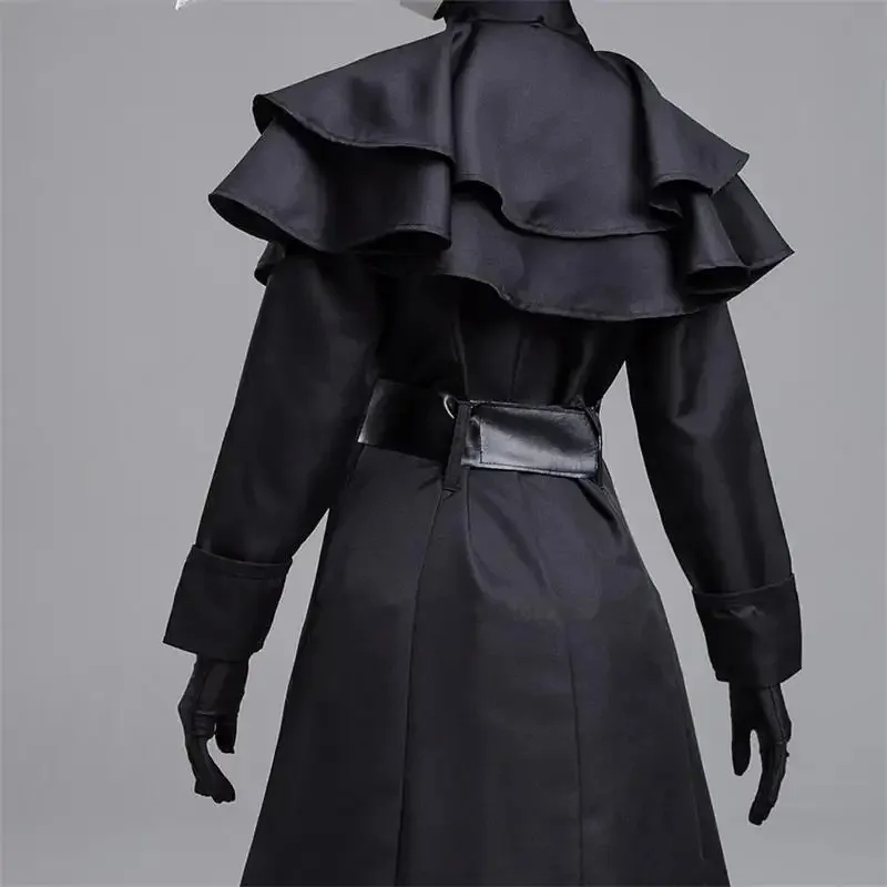 هالوين القرون الوسطى هود رداء الطاعون الطبيب زي قناع قبعة للرجال الكبار الراهب تأثيري Steampunk الكاهن الرعب معالج عباءة الرأس