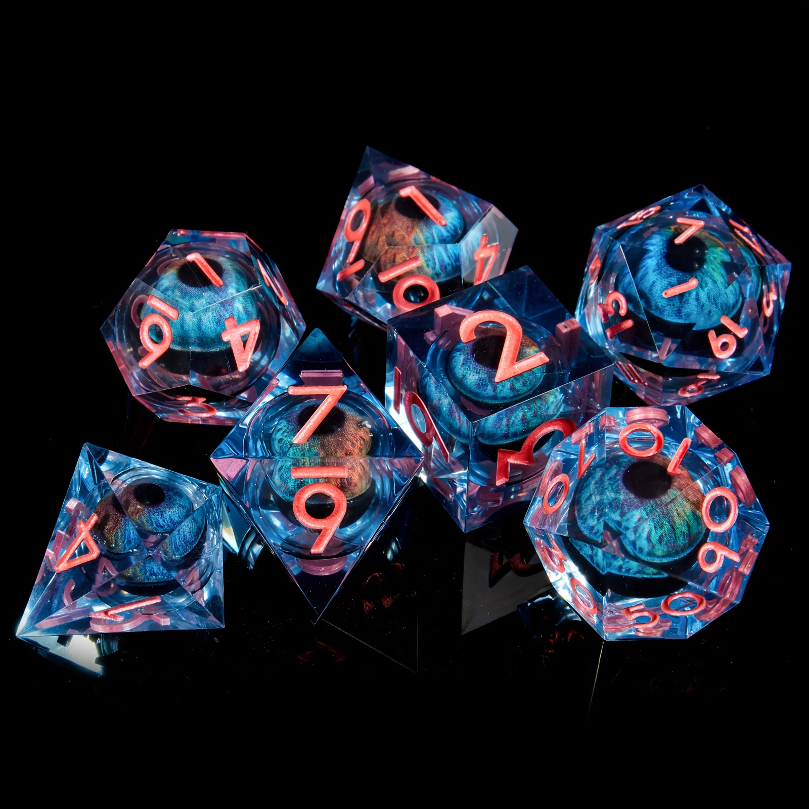 Ensemble de dés D & D, Donjons et dragons, dés D & D pour petits déjeuners, décoration de cadeau de fête, accessoires, D20, D12, D10, D8, D6, D4