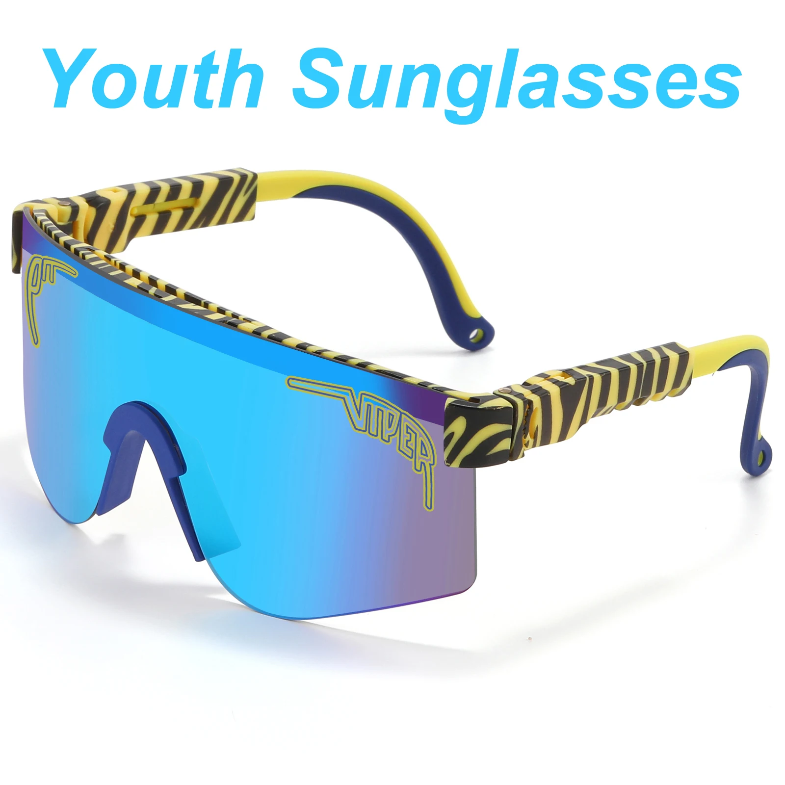 Youth Sunglasses Boys Girls Kids Pit Viper Sun Glasses Small head Adult Men Women Eyewear Outdoor Cycling Driving Shades Sport