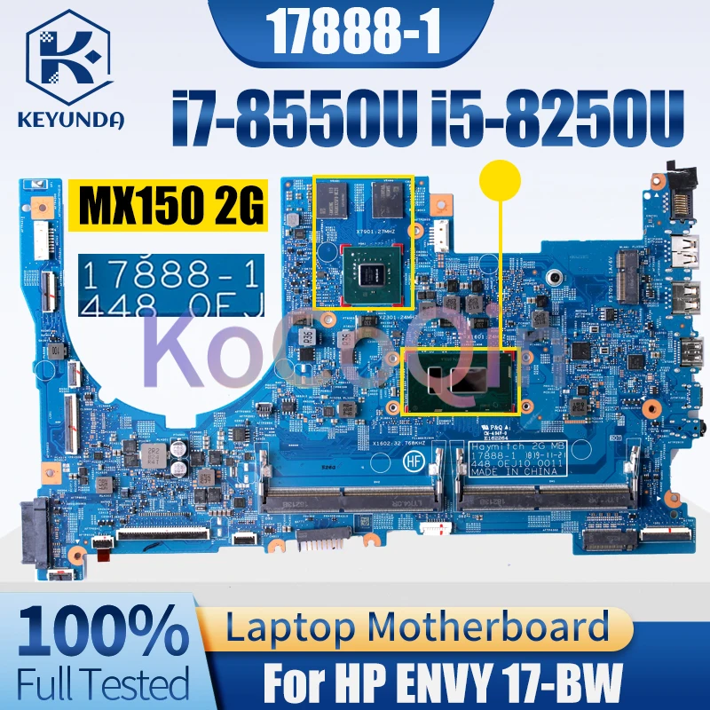 Imagem -02 - Laptop Mainboard para hp Envy 17-bw 17bw 178881 I58250u I79550u Mx150 2g L20712601