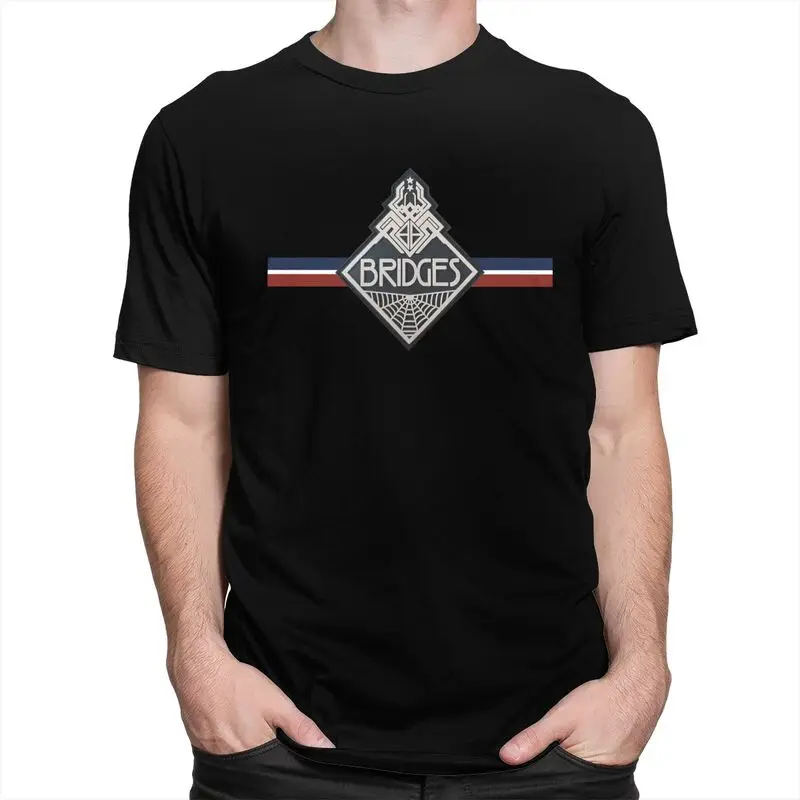 Custom Death Stranding Bridges Logo T Shirts Men 100% Cotton Tee Tops Action Game Gift Tshirts Casual T-shirt Clothes