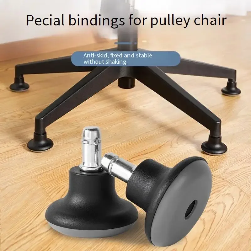 5 Pcs Circlip/Screw Lengthen Fixed Caster Non Rotating Office Computer Chair Flat Universal Thickened Durable Pulley