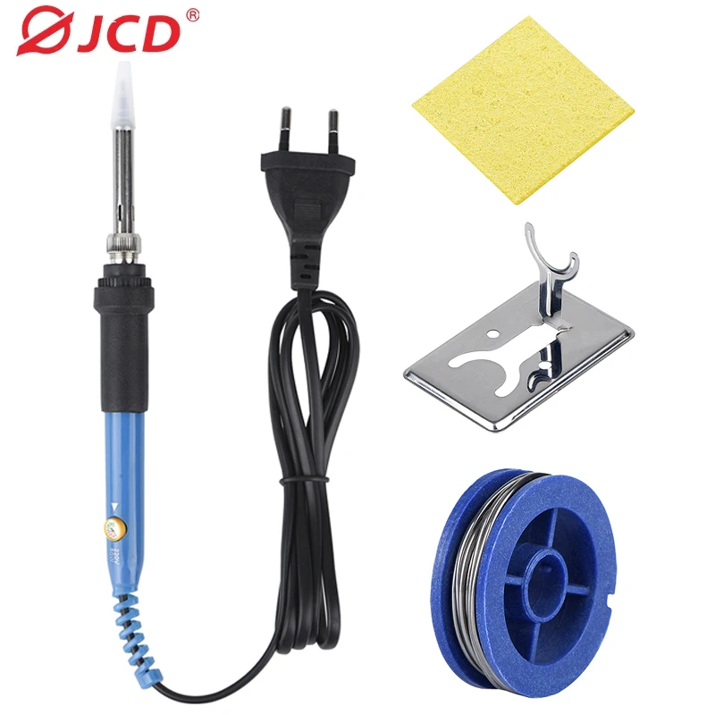 JCD 110V 220V 60W Electric Soldering iron 908 Adjustable Temperature Solder iron With quality soldering Iron Tips and kits