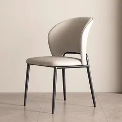 Modern Minimalist Dining Chair with High Sense of Home Backrest Living Room Chair Restaurant Soft Pack Leisure Nordic Chair