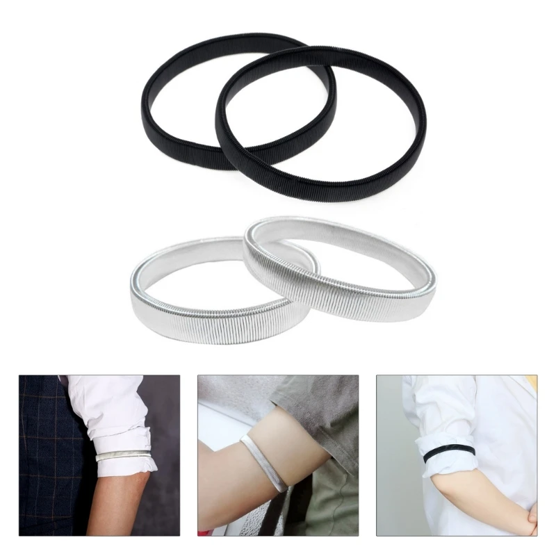 Metal Shirt Sleeve Holder Upper Arm Cuff Bracelet Costume Accessory for Adult Drop Shipping