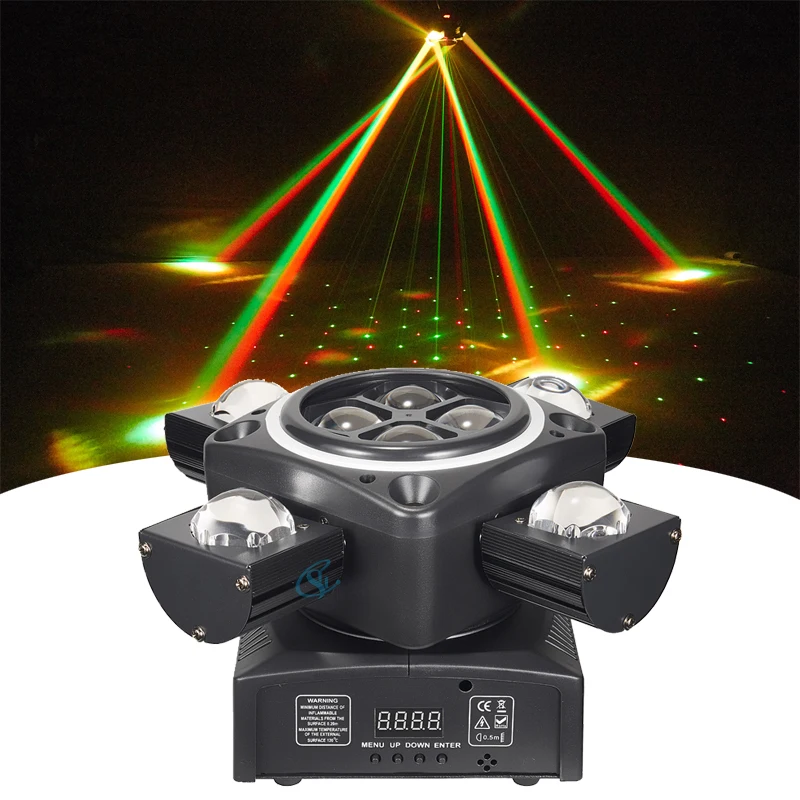 

90W RGBW Beam Moving Head Light RG Laser Yellow Strobe Stage Effect Light DMX512 For DJ Disco Party Show