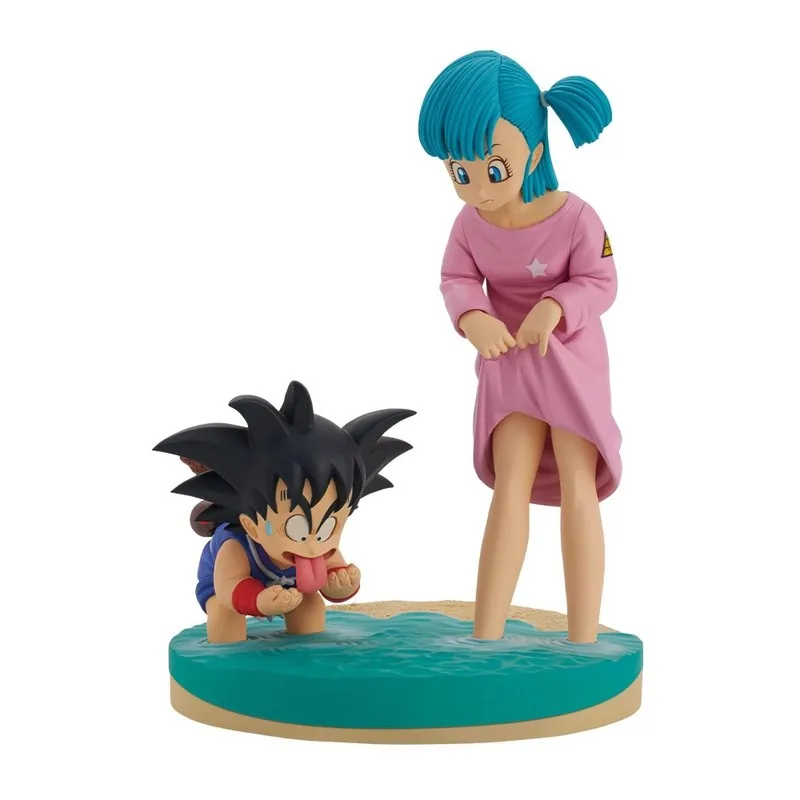 Dragon Ball Z Anime Figure, Gk Goku, Bulma, Butter, Cute Son Goku, PVC, Action Figures, Statue, Collection Toys, Christm, 16cm