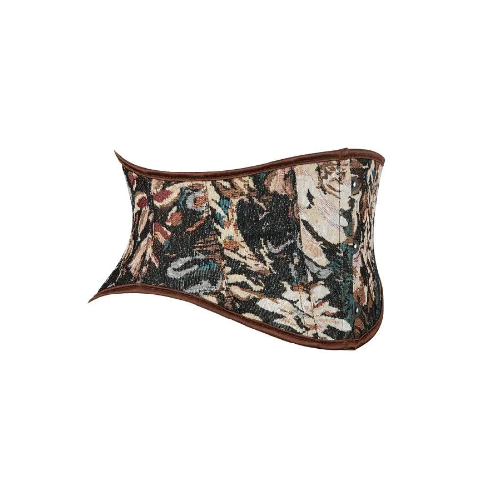 Короткие женщины кофейного цвета представляет собой пояс с зажимом на талии и корсет для коррекции фигуры.